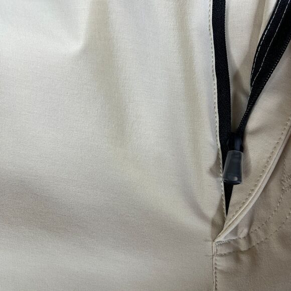 Lot of 2 Fabletics Chino Pants 41x32 Khaki Beige Cream Tapered Athleisure Hiking - Picture 4 of 16